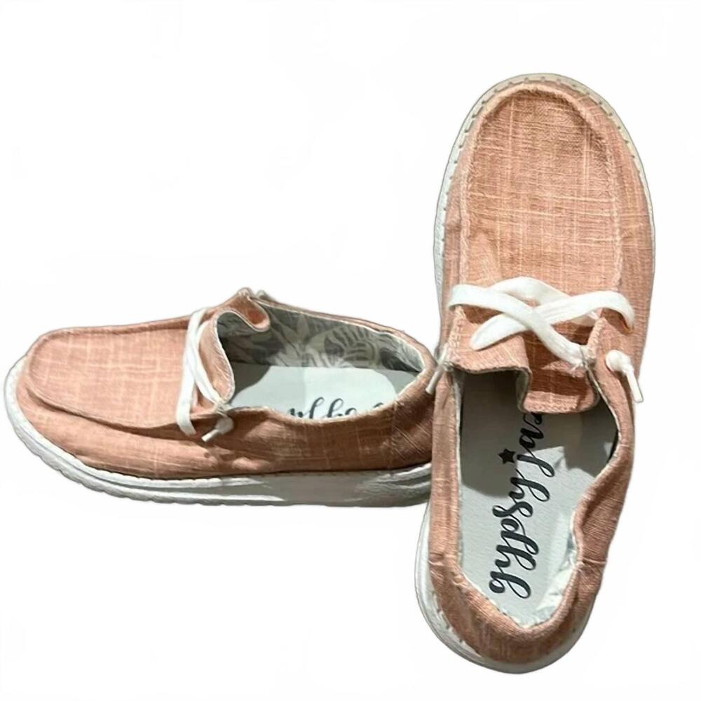 NEW VERY G women's solana loafers in peach